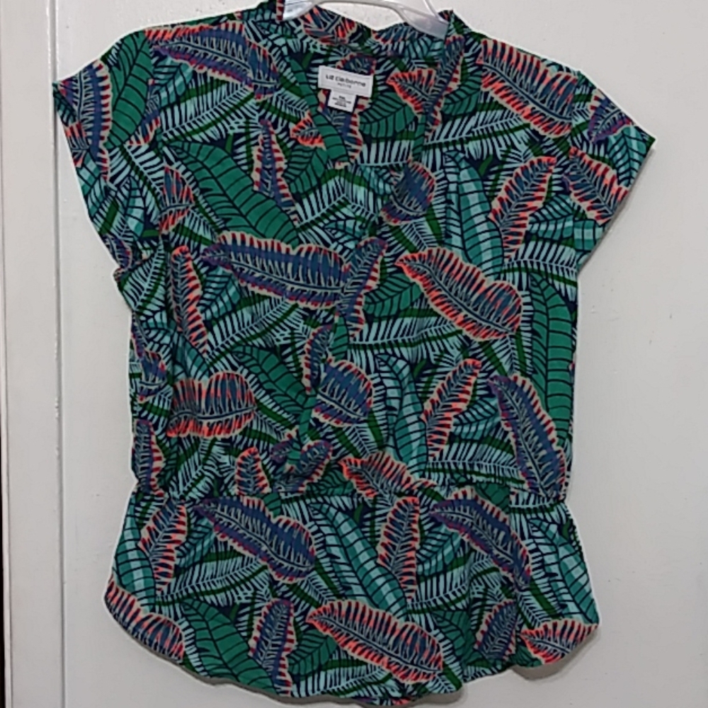 Liz Claiborne Tropical Blouse